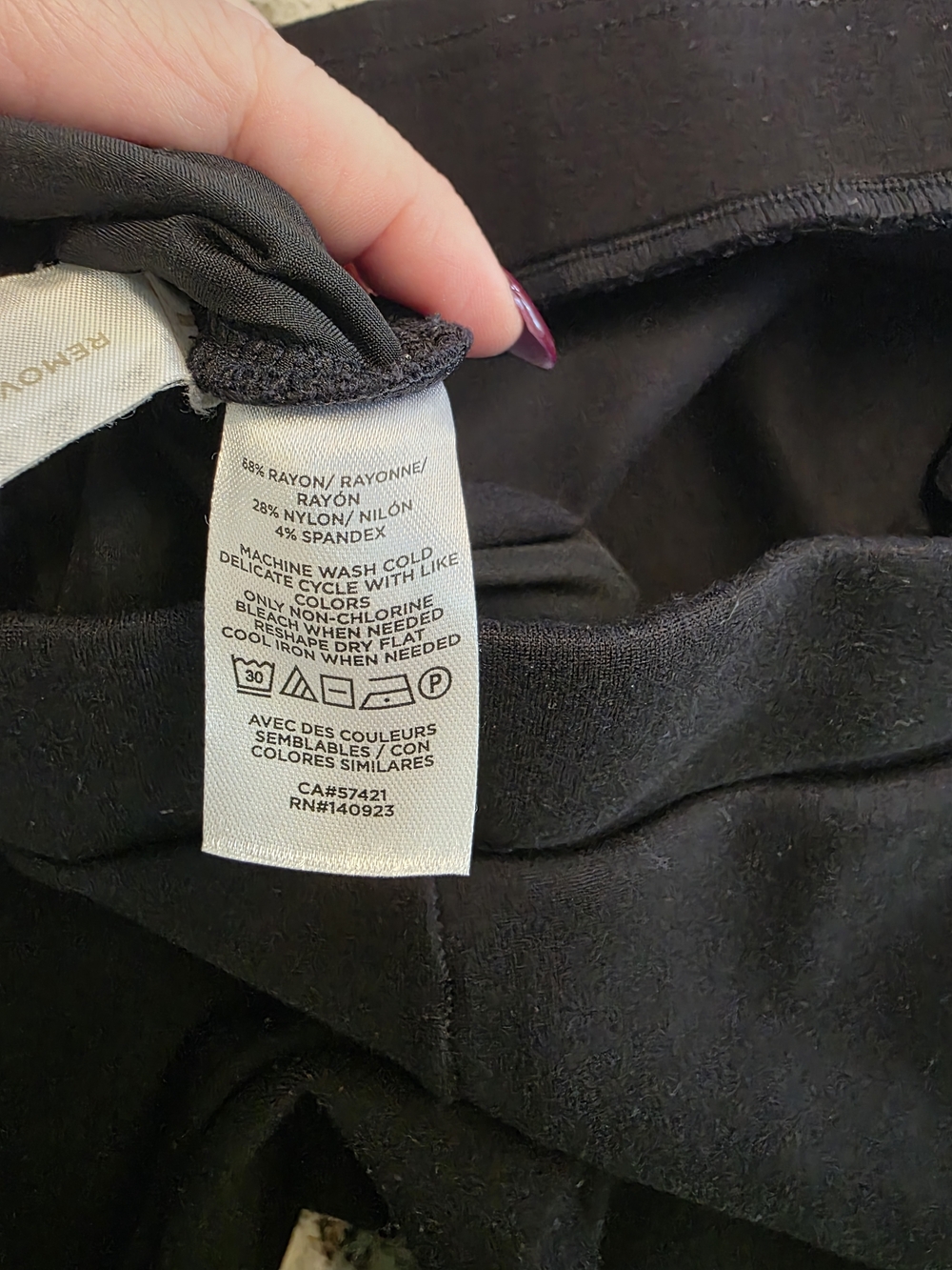 LOFT Black Ankle-Length Knit Pants - Picture 8 of 9